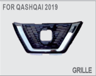 Решітка радіатора хром Nissan Qashqai Rogue Sport J11 рестайл 2019, 2020, 2021, 2022, 2023 OEM 623104EA0A, 623106MR0A аналог Ниссан Рог Спорт Кашкай передняя решетка RRH-Rogue Sport-2019 фото
